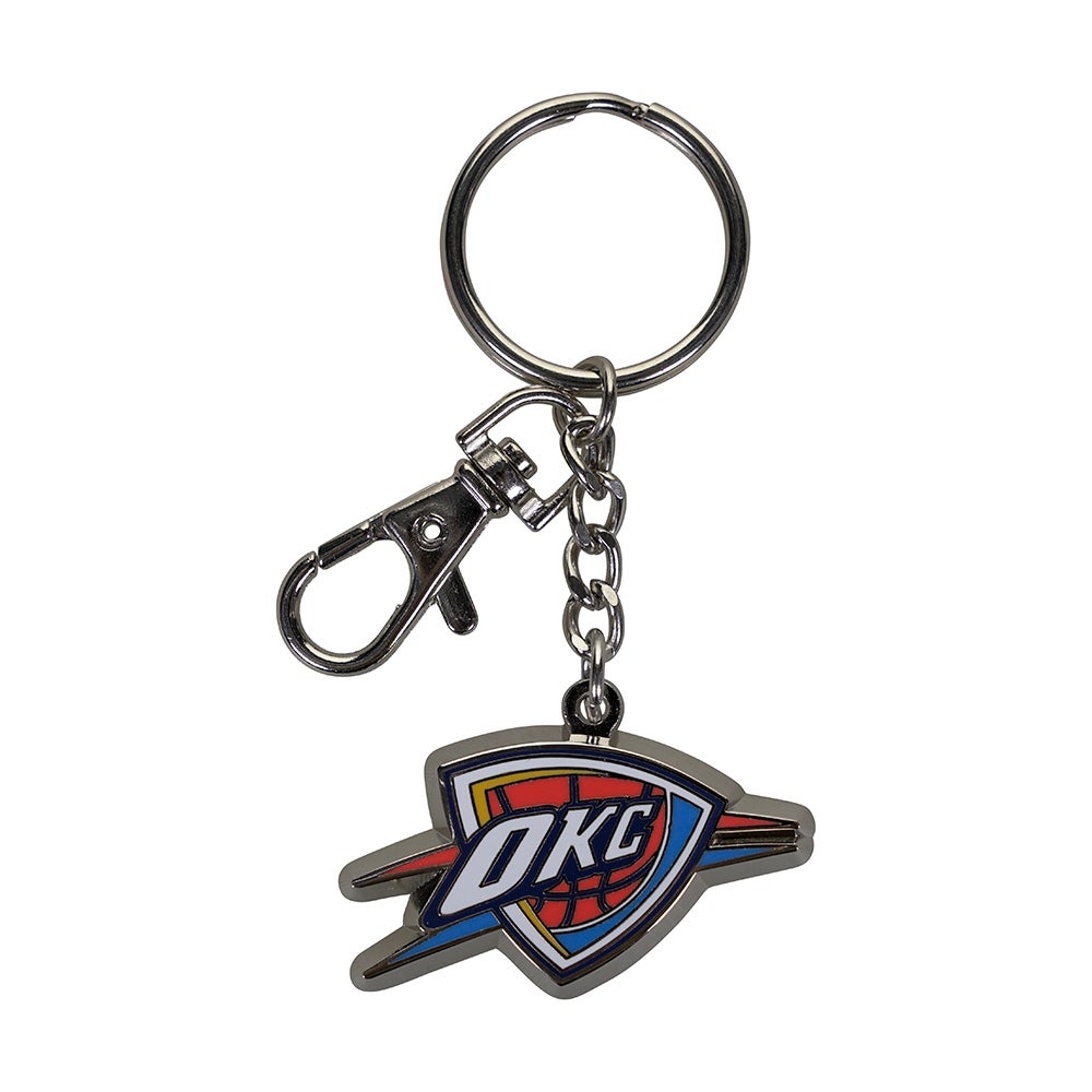 Oklahoma City Thunder Keychain Zamac Logo